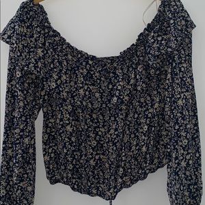 Floral off the shoulder top